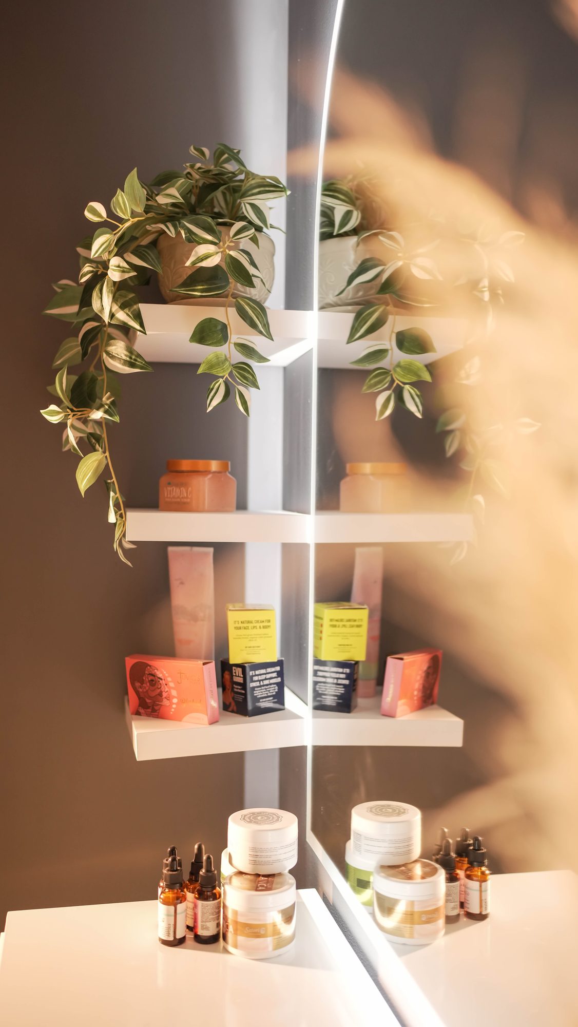 Estante de exhibición de productos